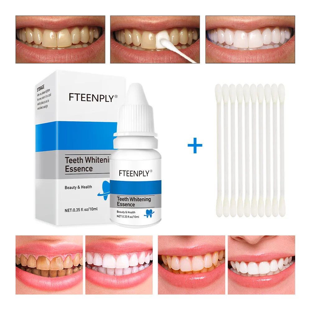 Teeth Whitening At Home - FTEENPLY Teeth Whitening Essence Powder Oral