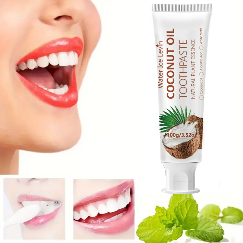 Teeth Whitening Gum - Coconut Oil Toothpaste 100g Natural Plant