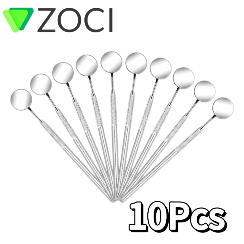 Teeth Whitening Lab - 10 Pieces Dental Mirror Stainless Steel