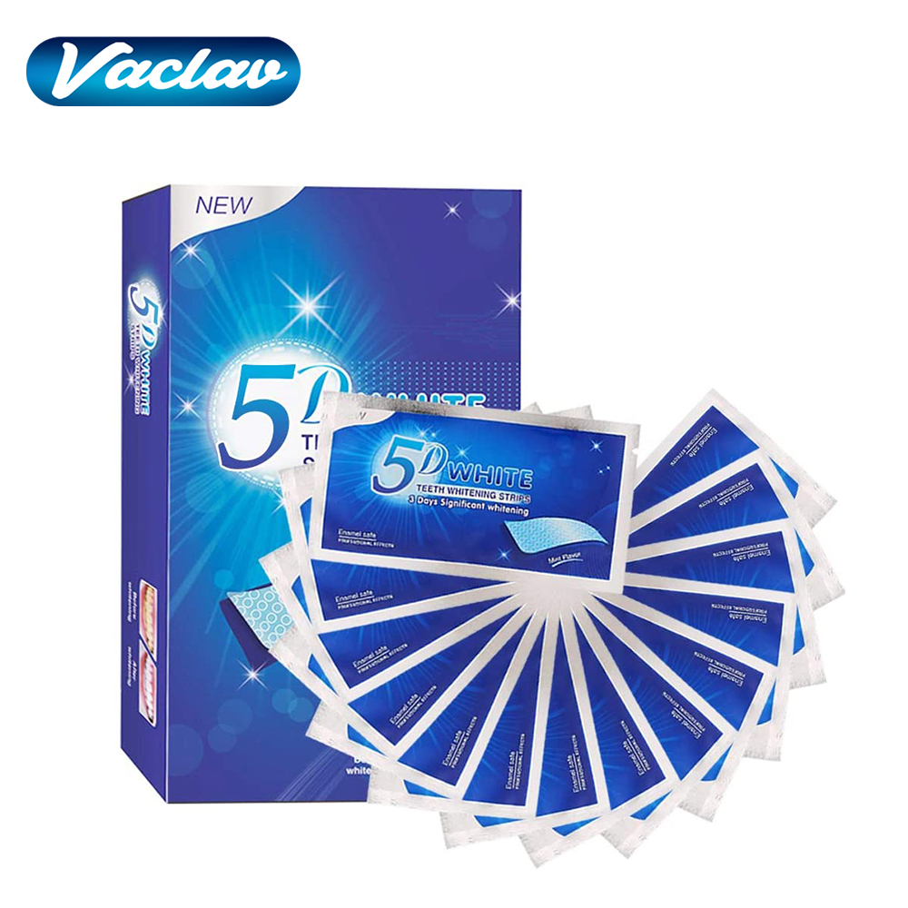 Teeth Whitening At Home - 5D White Teeth Whitening Strip Whitening