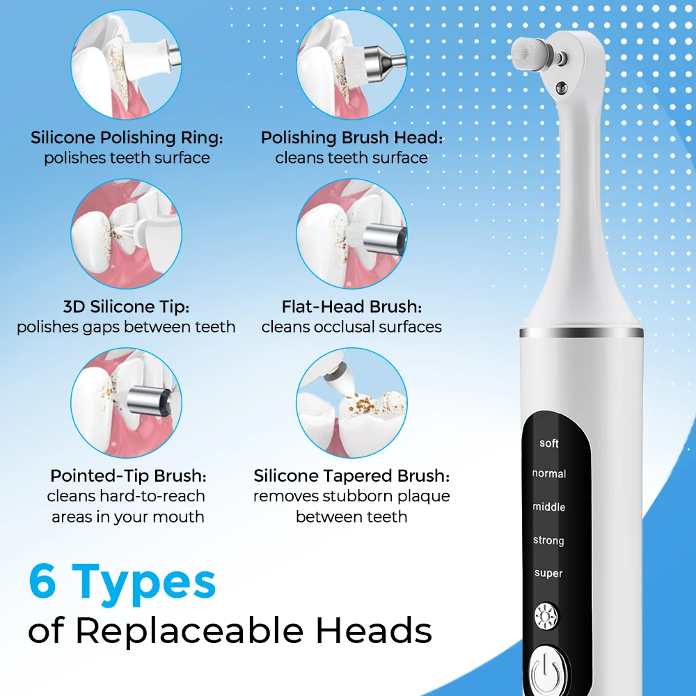 Electric Tooth Polisher Teeth  - Teeth Whitening Kit With Light review and price