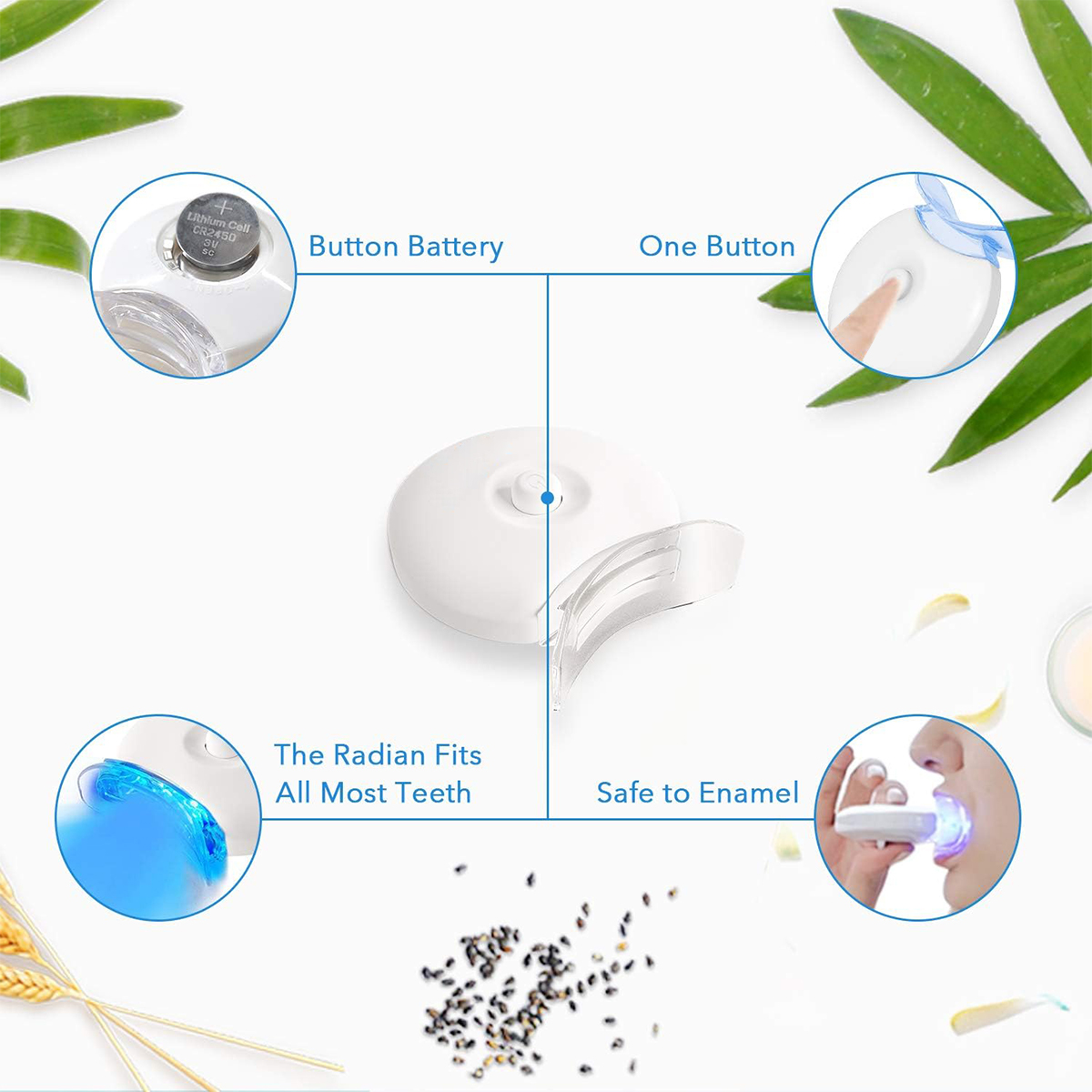 Teeth Whitening Kit - 5X LED L - Teeth Whitening Gum review and price