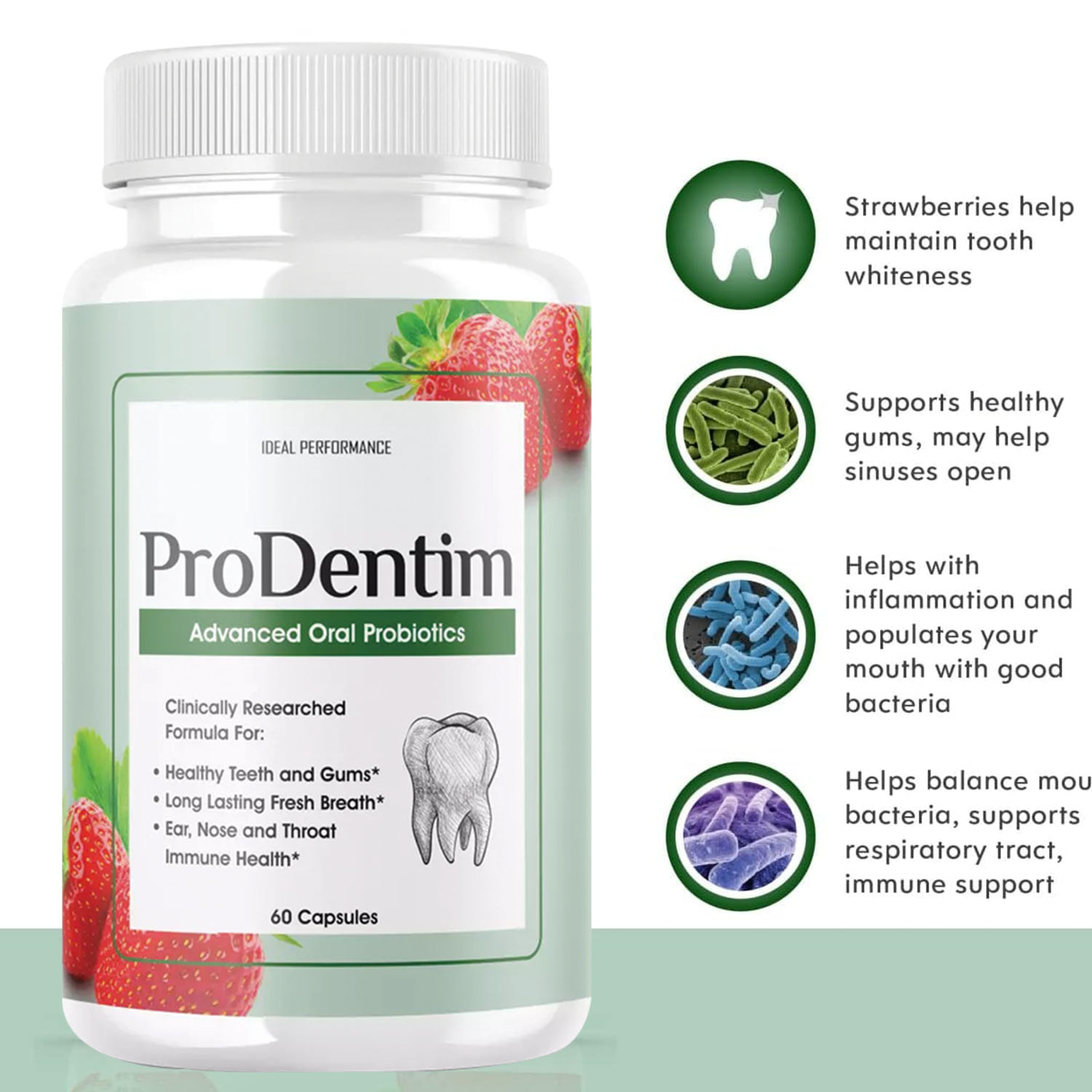Advanced Oral Probiotics - Fre - Teeth Whitening Gum review and price