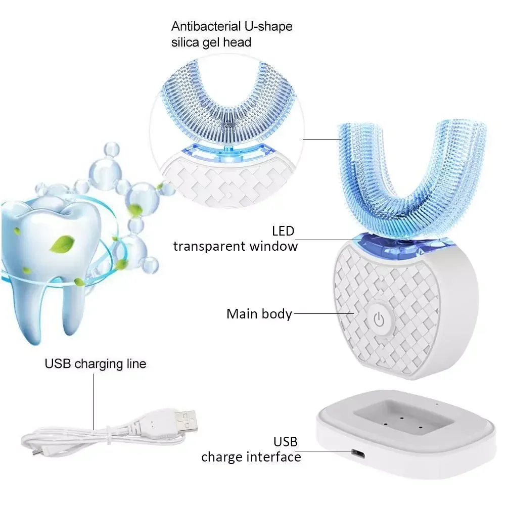 Ultrasonic Electric Toothbrush - Teeth Whitening With Blue Light review and price