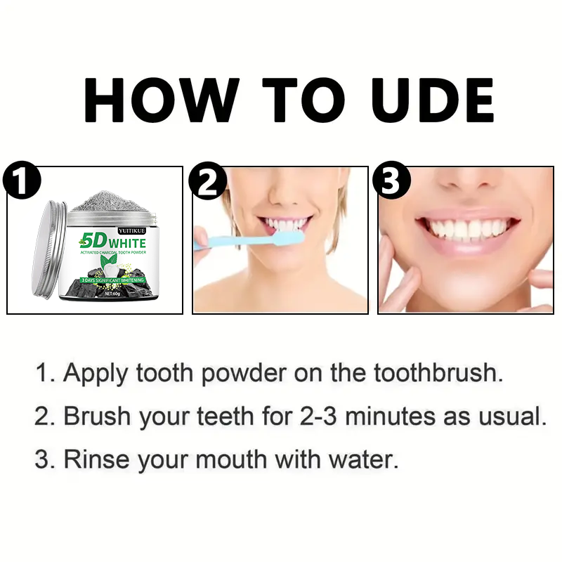 YUlTlKUE 5D White Activated ch - Teeth Whitening Instant review and price