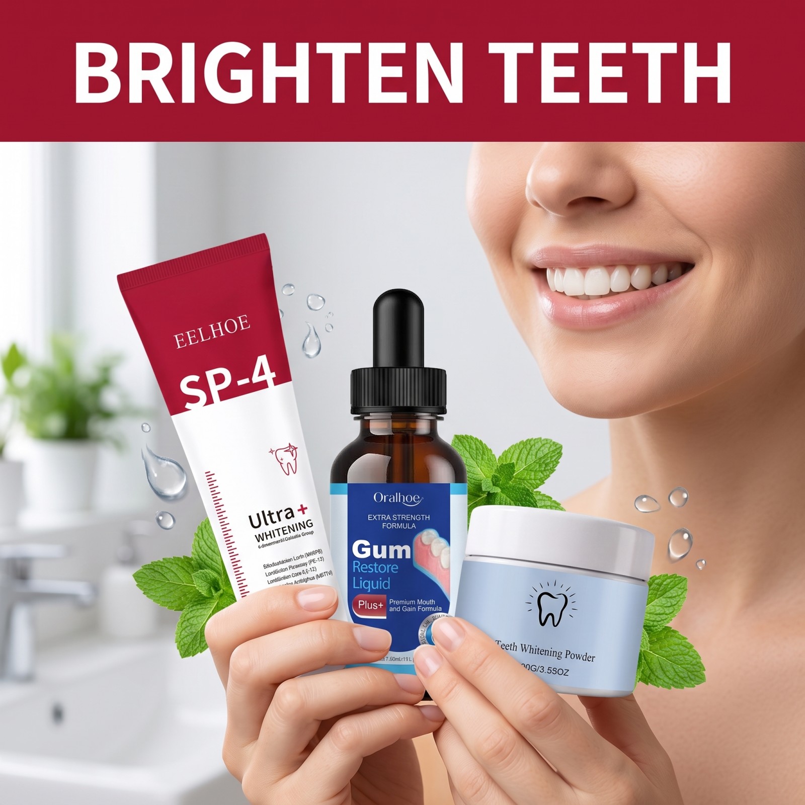 Oral Care Combo Set Whitening  - Teeth Whitening Instant review and price