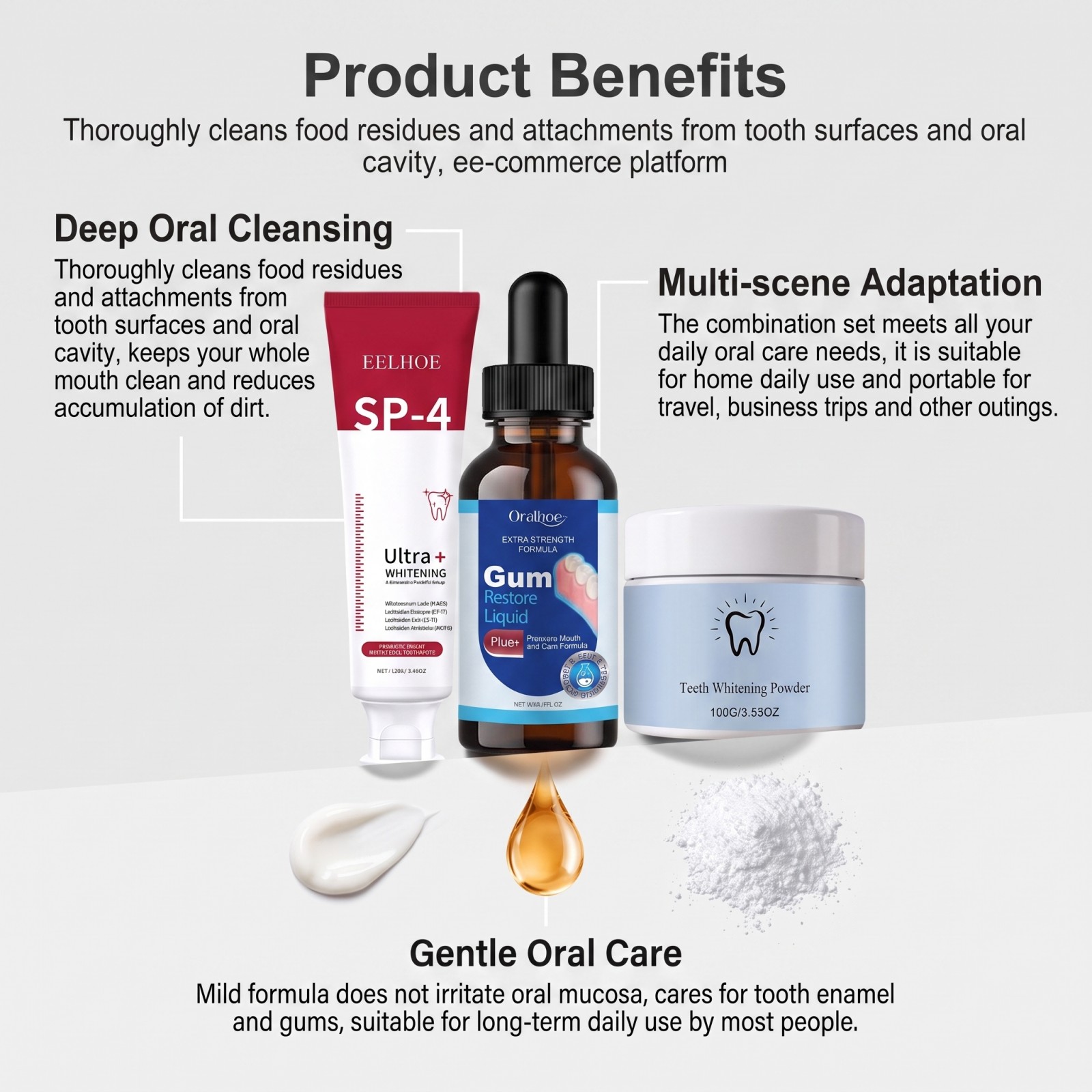 Oral Care Combo Set Whitening  - Teeth Whitening Instant review and price