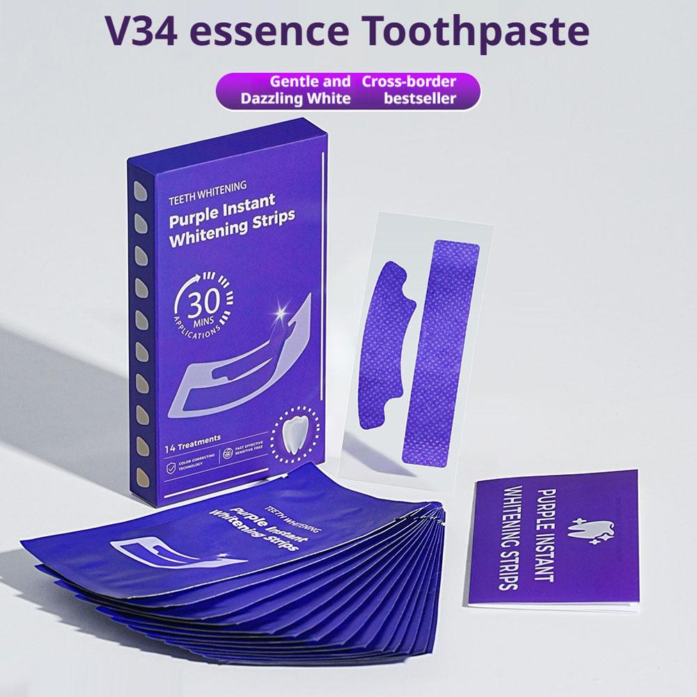 V34 Teeth Whitening Strips - E - Teeth Whitening At Home review and price