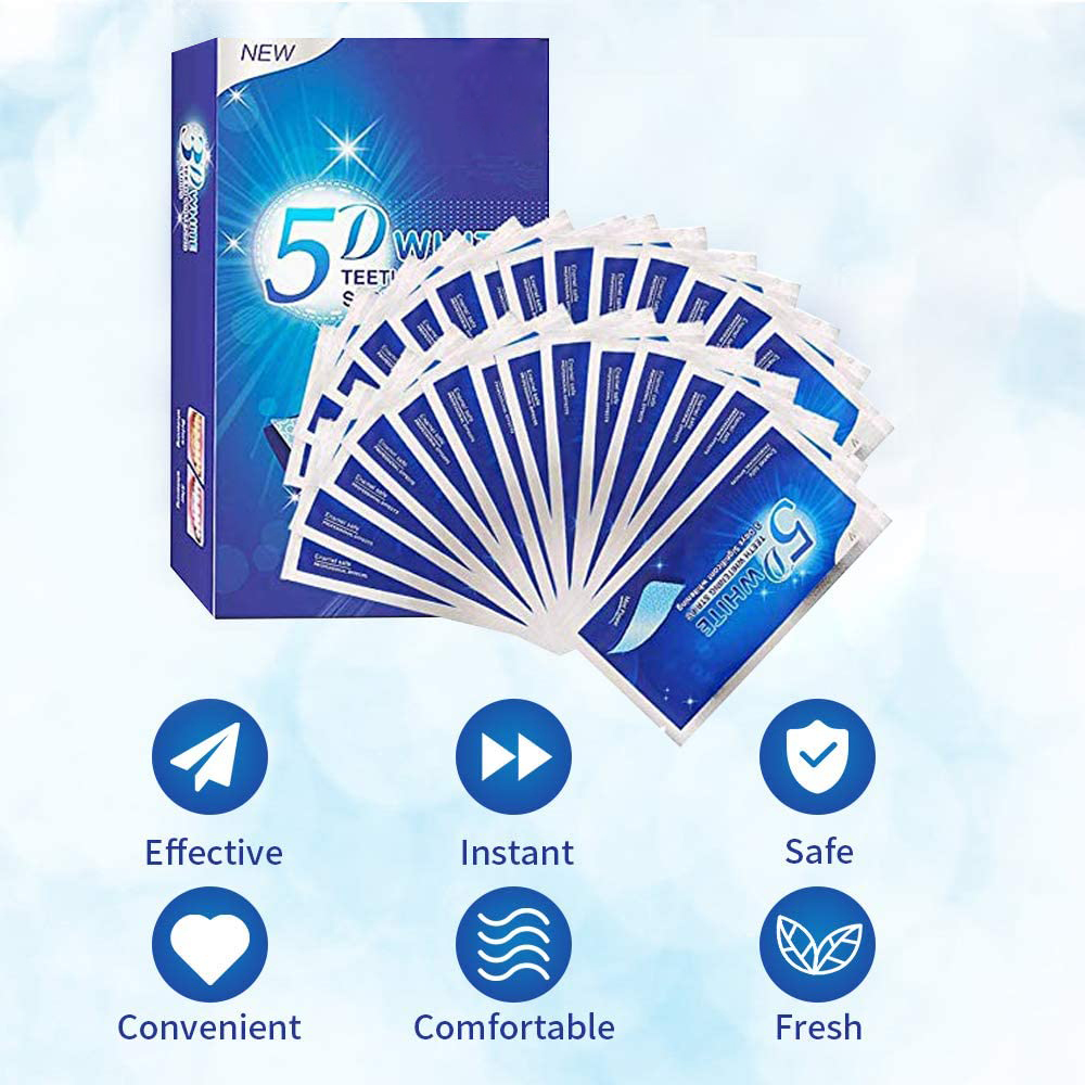 5D White Teeth Whitening Strip - Teeth Whitening At Home review and price