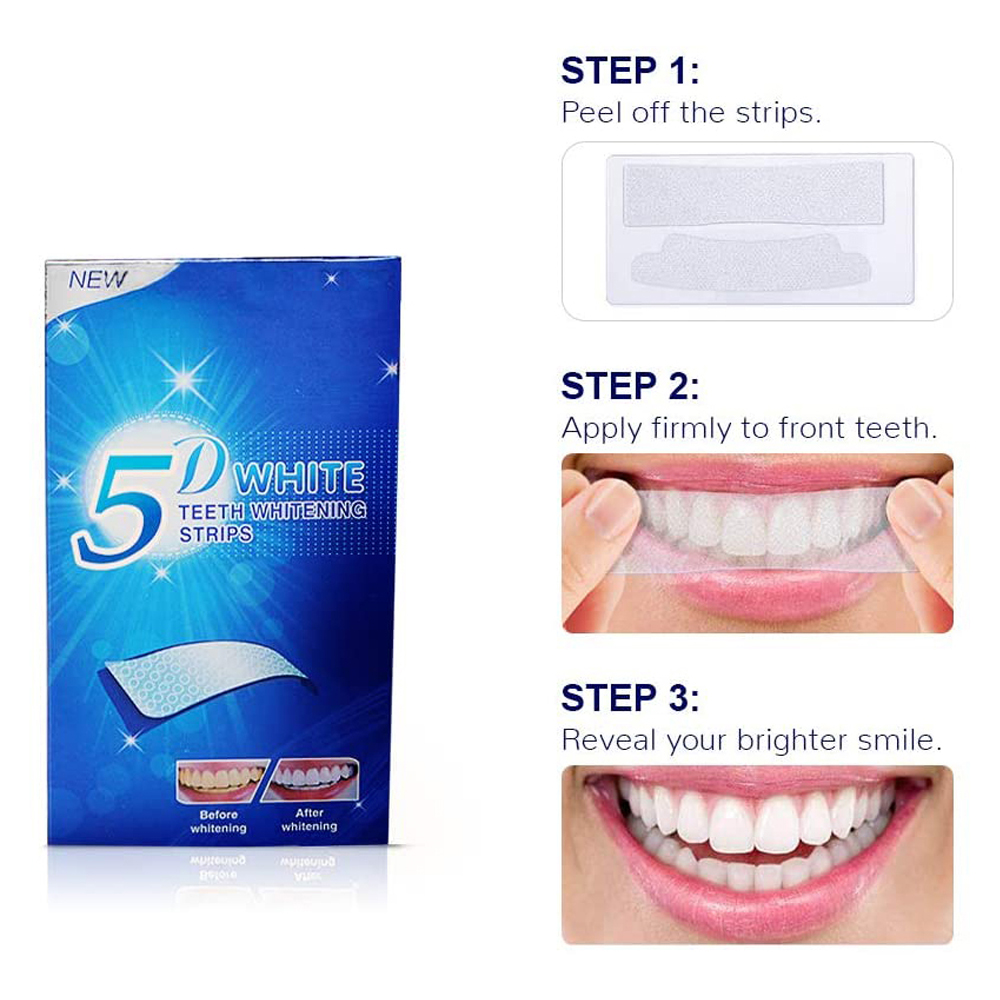 5D White Teeth Whitening Strip - Teeth Whitening At Home review and price