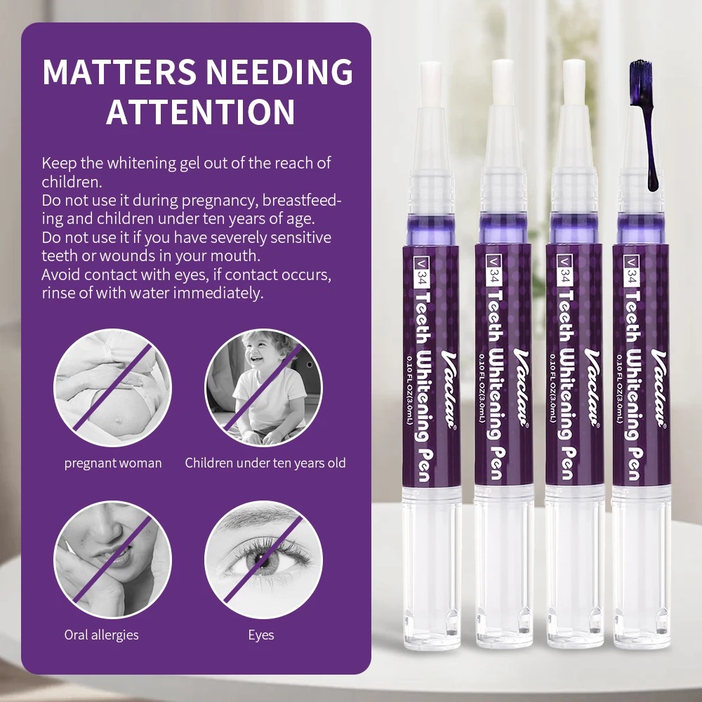 Vaclav V34 Purple teeth whiten - Teeth Whitening Instant review and price