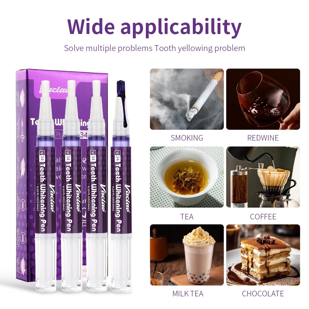 Vaclav V34 Purple teeth whiten - Teeth Whitening Instant review and price