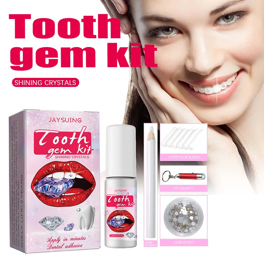 DIY Tooth Gems Kit with Crysta - Teeth Whitening Kit With Light review and price
